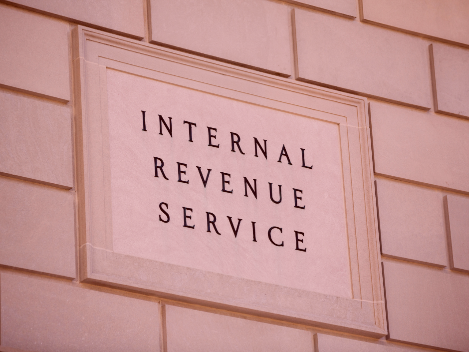 Image of the Internal Revenue Service (IRS) building.