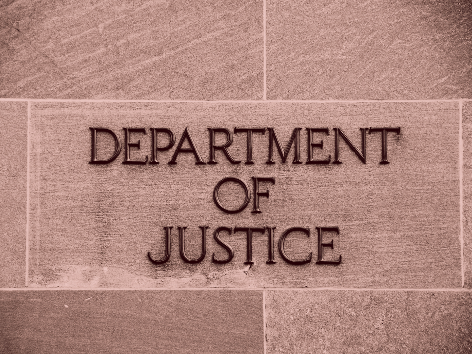 Image of the Department of Justice building.