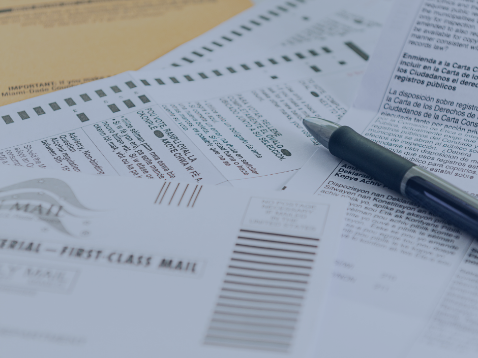 Image of ballots.